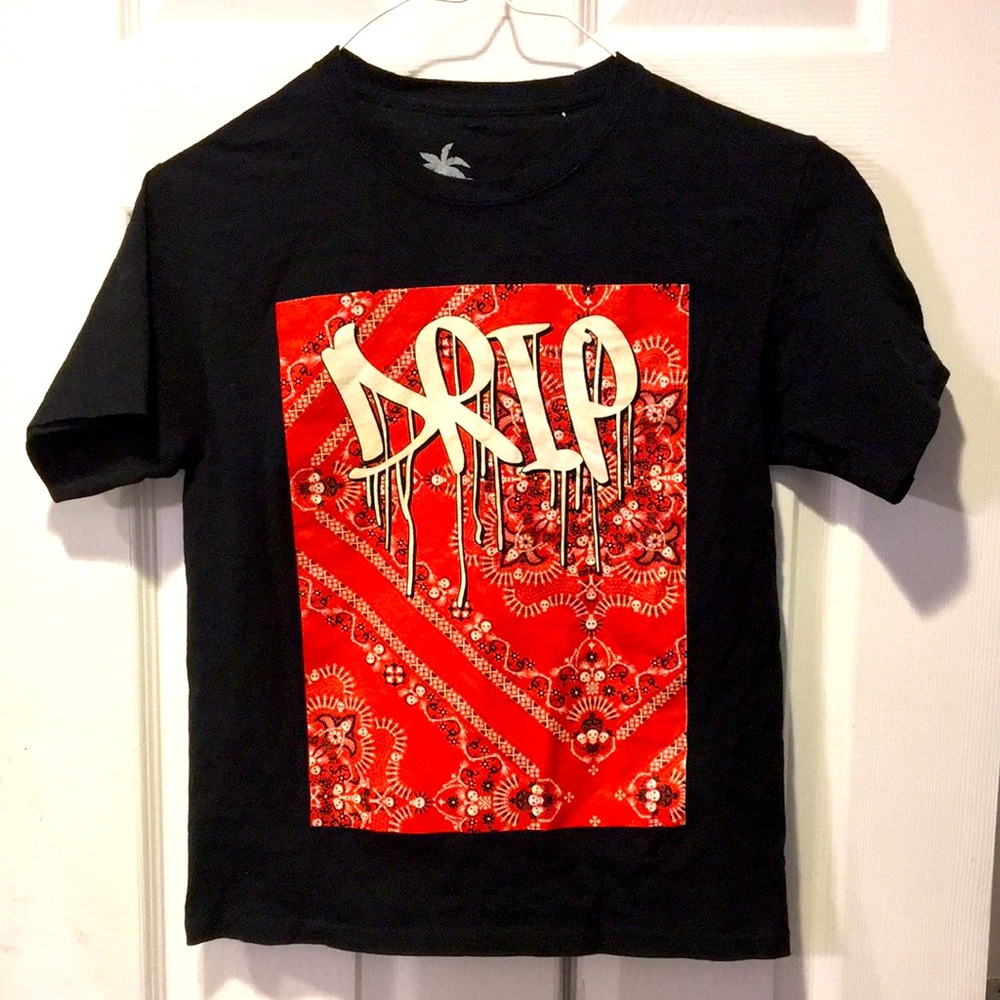 Boys Short Sleeve “Drip” Bandana Tee